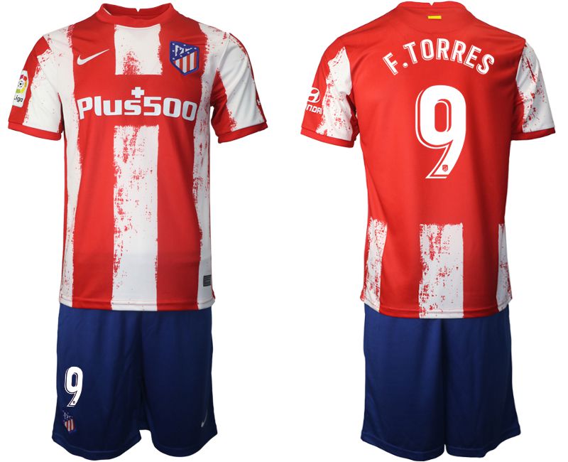 Men 2021-2022 Club Atletico Madrid home red #9 Nike Soccer Jersey